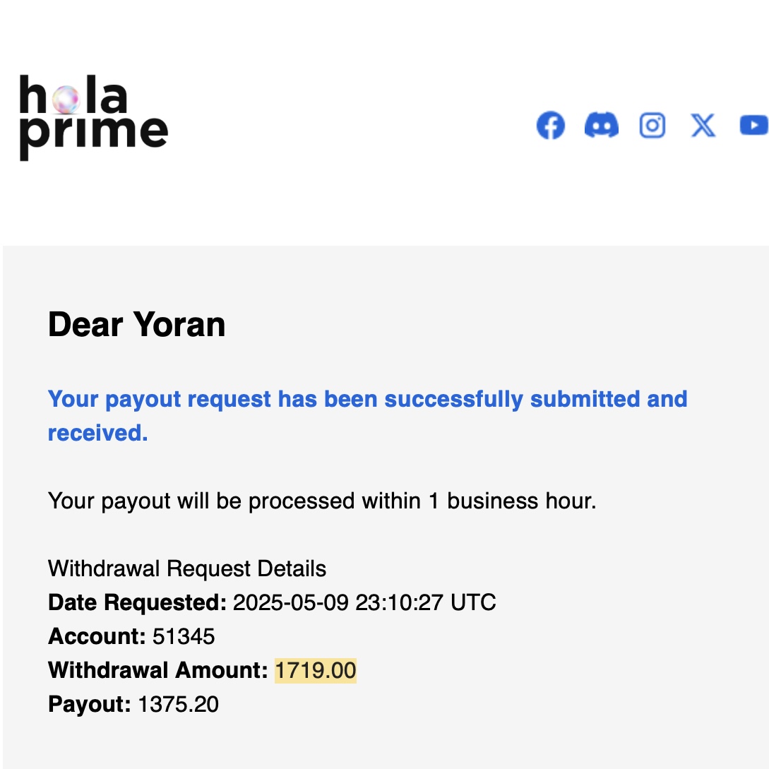 Verified prop firm payout proof 3